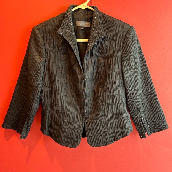 KM Collections  by Milla Bell Black Jacket Size 8 - Picture 5 of 14